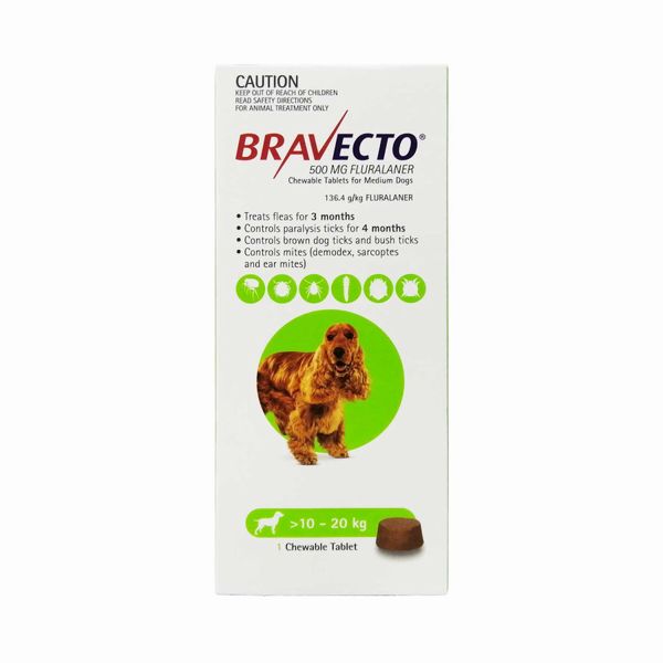 ブラベクト中型犬用1錠