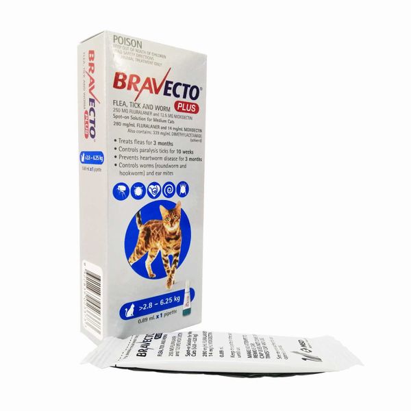 ブラベクトプラス猫用（2.8〜6.25kg）0.89ml1本