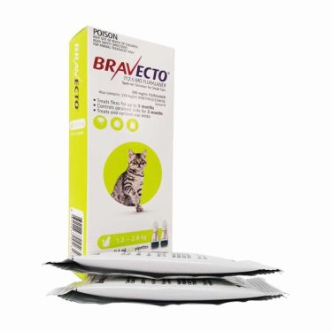 ブラベクトスポット猫用（1.2～2.8kg）0.4ml x 2本