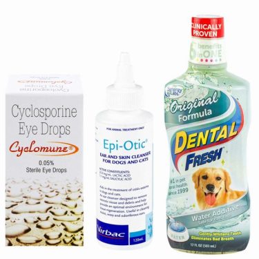 犬のトータルケアセット（シクロミューン・エピオティック120ml・デンタルフレッシュ）